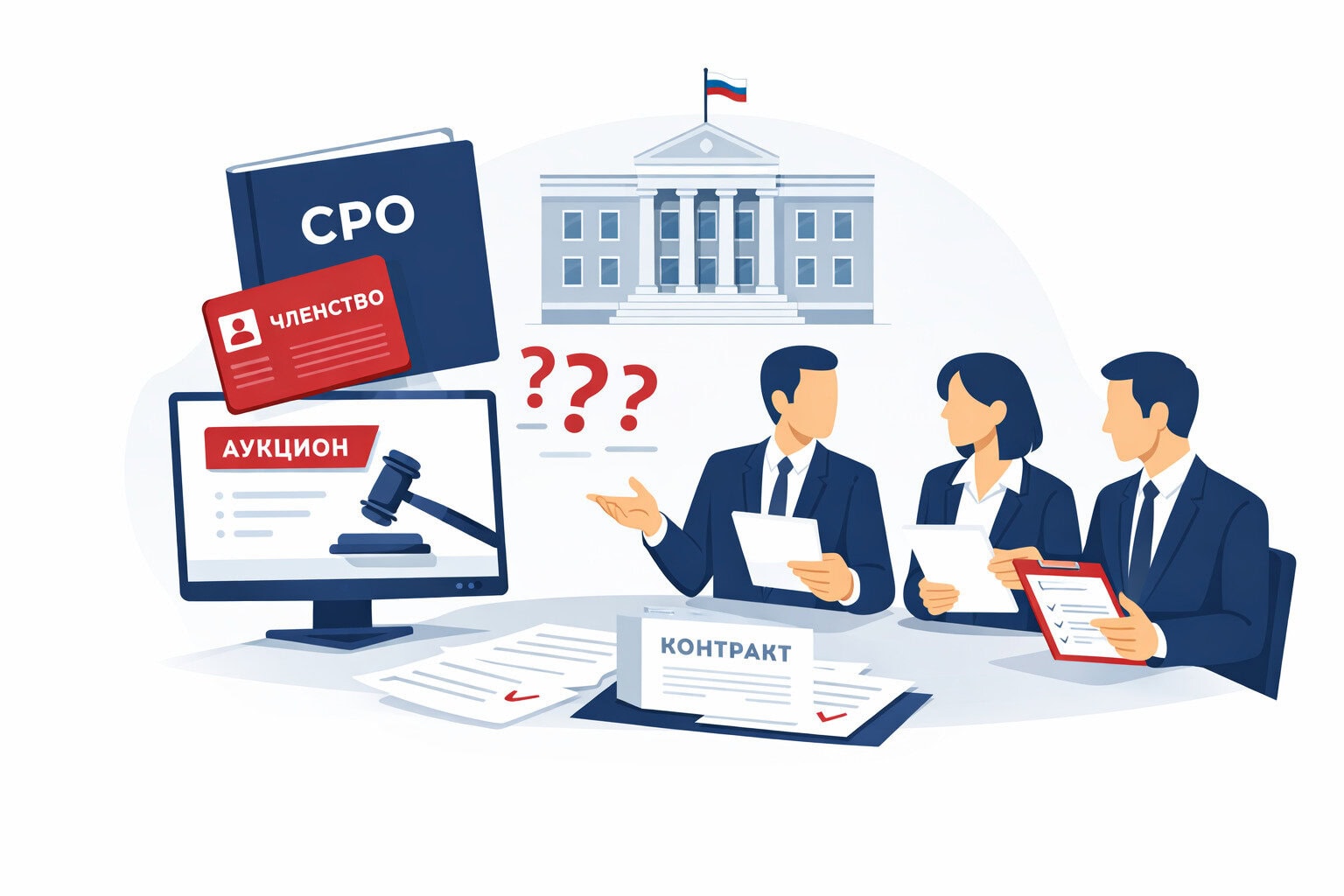 Требуется ли членство в СРО к участникам аукционов, госзакупок, тендеров
